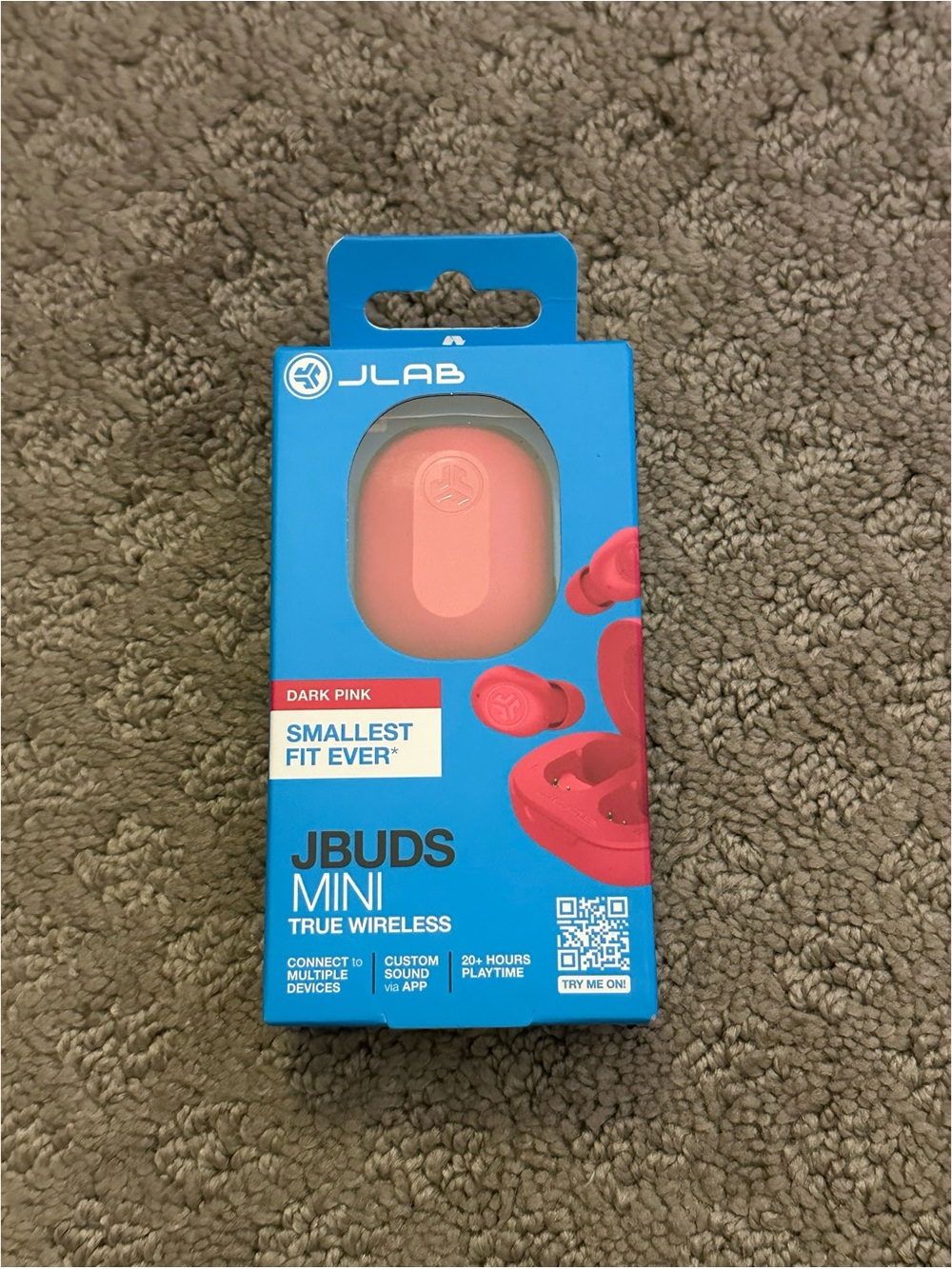 BRAND NEW JLab JBuds Mini True Wireless Bluetooth Earbuds (Dark Pink)